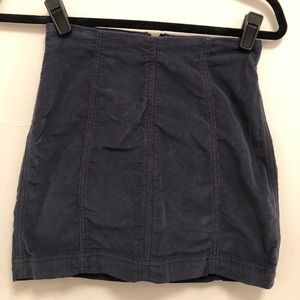 Free People Modern Femme Mini Cord Skirt